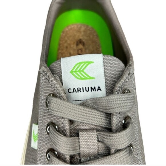 Cariuma OCA Low Mystic Gray Canvas Sneakers Women’s Size 8 - Picture 6 of 7
